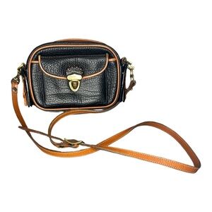Vintage Dooney and Bourke AWL black and brown Crossbody bag